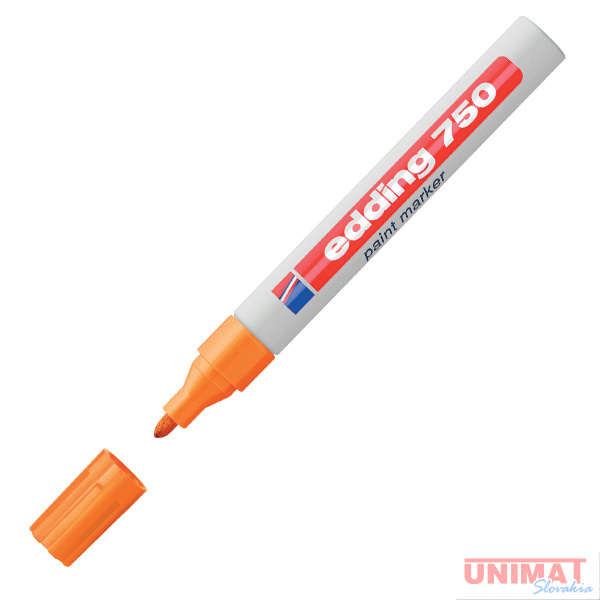 Popisovač lakový EDDING 750, oranžový